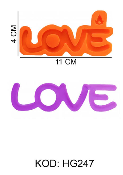 HG 247 SİLİKON KALIP LOVE