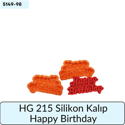 HG 251 SİLİKON KALIP HAPPY BİRTHDAY