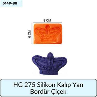 HG 275 SİLİKON KALIP YAN BORDÜR ÇİÇEK