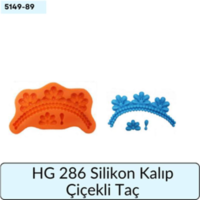HG 286 SİLİKON KALIP ÇİÇEKLİ TAÇ