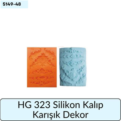 HG 323 SİLİKON KALIP KARIŞIK DEKOR
