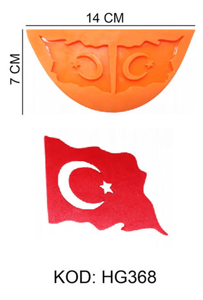 HG 368 SİLİKON KALIP TÜRK BAYRAĞI