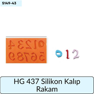 HG 437 SİLİKON KALIP RAKAM