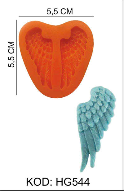 HG 544 SİLİKON KALIP MELEK KANADI
