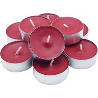 İthal Mum Tealights Kırmızı   (50 Li)