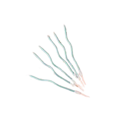 İthal Spiral (Burgulu) Mum Mavi 6 Lı   (15 Cm)