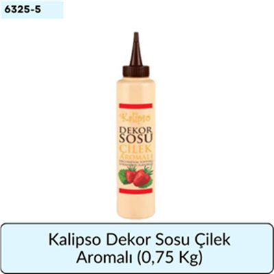 Kalipso Dekor Sosu Çilek Aromalı   (0,75 Kg)
