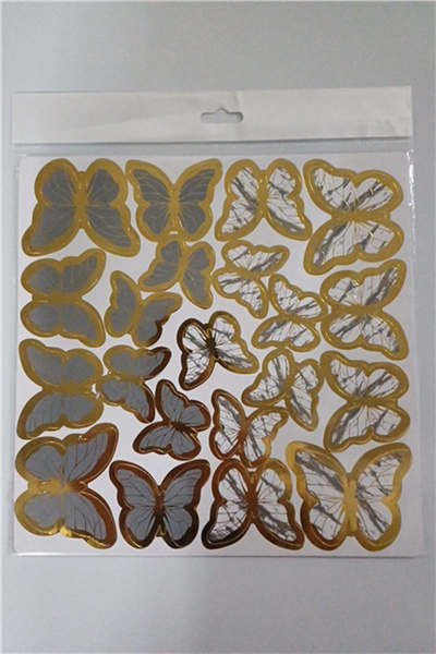 Kelebek Pasta Süsü Gümüş   (126 Lı)