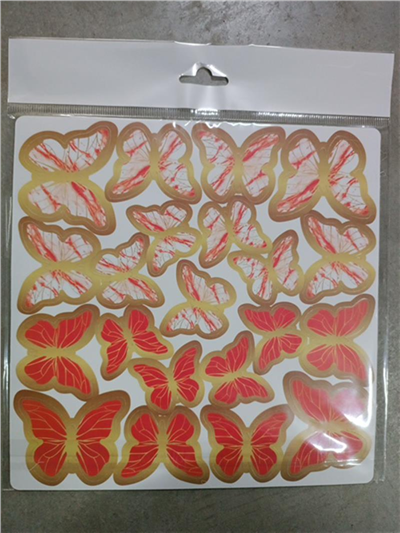 Kelebek Pasta Süsü Kırmızı   (126 Lı)