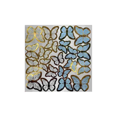 Kelebek Pasta Süsü Mavi   (126 Lı)
