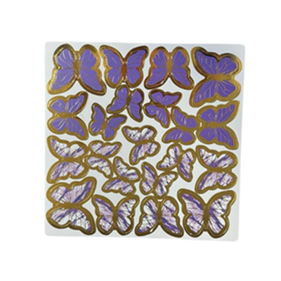 Kelebek Pasta Süsü Mor   (126 Lı)