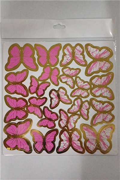 Kelebek Pasta Süsü Pembe   (126 Lı)