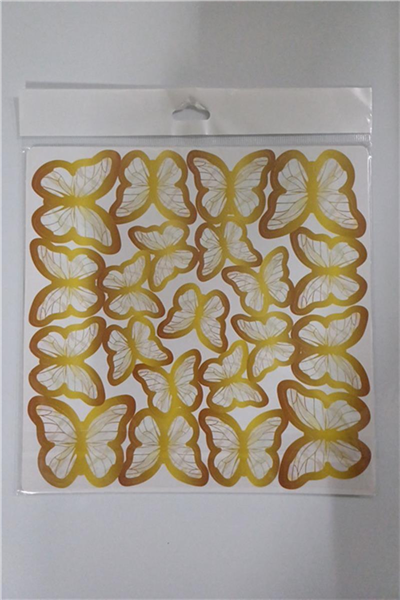 Kelebek Pasta Süsü Sarı   (126 Lı)