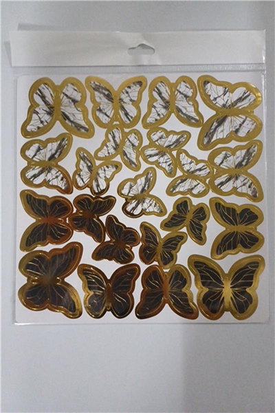 Kelebek Pasta Süsü Siyah   (126 Lı)