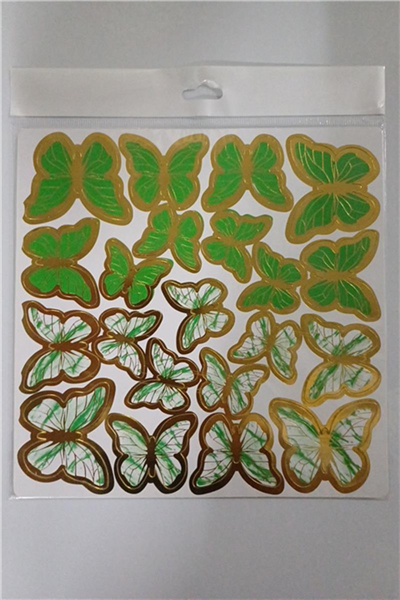 Kelebek Pasta Süsü Yeşil   (126 Lı)