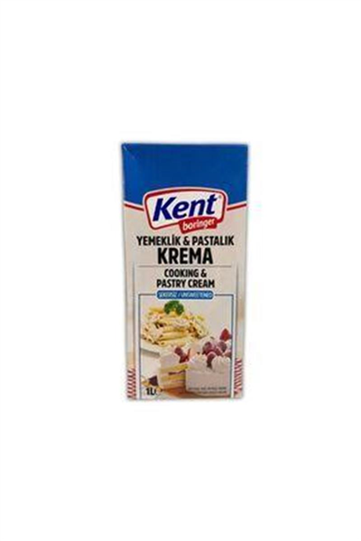 Kent Yemeklik Pastalık Şekersiz Sıvı Krema  (1 Lt)