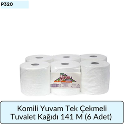 Komili Yuv Tek Çekmeli Tuvalet Kağıdı 141 M (6 Ad)