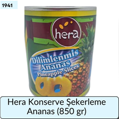 Konserve Şekerleme Ananas     (850 gr)