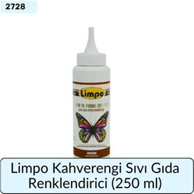 Limpo Kahverengi Sıvı Gıda Renklendirici  (250 Ml)