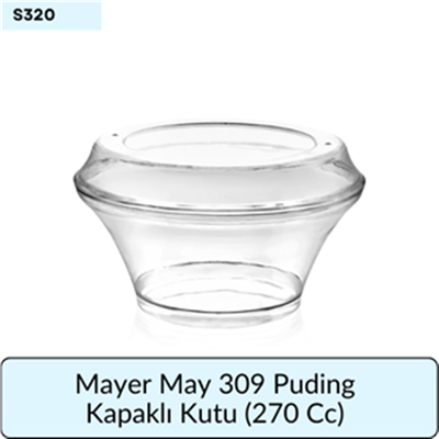 Mayer May 309 Puding Kapaklı Kutu   (270 Cc)