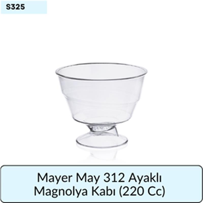 Mayer May 312 Ayaklı Magnolya Kabı   (220 Cc)