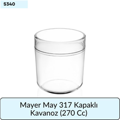 Mayer May 317 Kapaklı Kavanoz  (270 Cc)