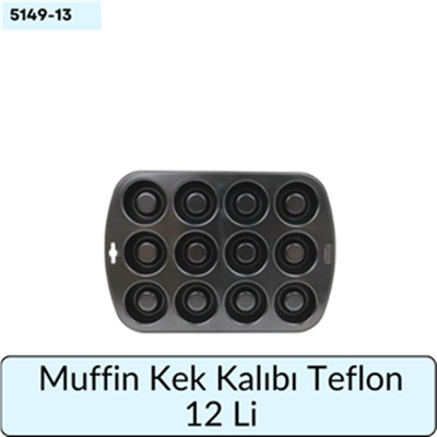 Muffin Kek Kalıbı Teflon 12 li