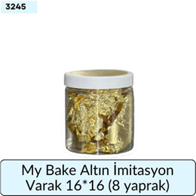 My Bake Altın İmitasyon Varak 16*16   (8 Yaprak)