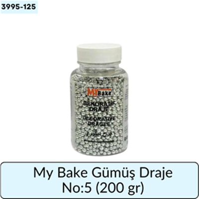 My Bake Gümüş Draje No:5   (200 Gr)