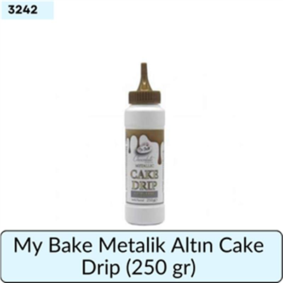 My Bake Metalik Altın Cake Drip   (250 gr)