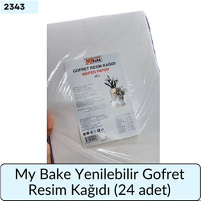 My Bake Yenilebilir Resim Gofreti   (24 Ad)