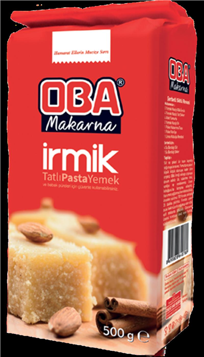 Oba İrmik No 3 Kutulu   (500 Gr)