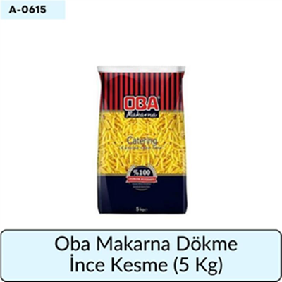 Oba Makarna Dökme İnce Kesme   (5 Kg)