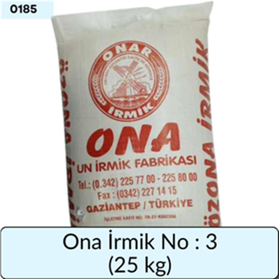 Ona İrmik No 3   (25 Kg)