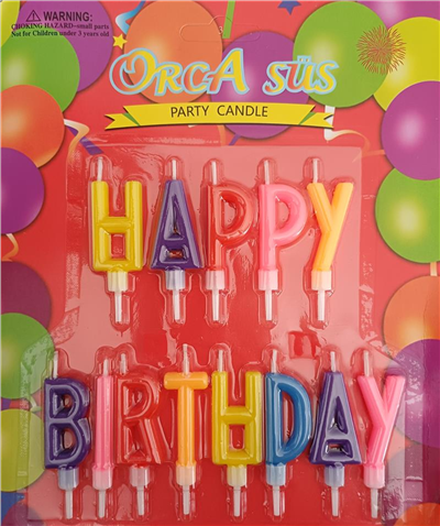 Orca Happy Makaron Mum Koyu Renkli