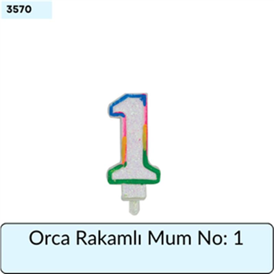 Orca Rakamlı Mum No: 1