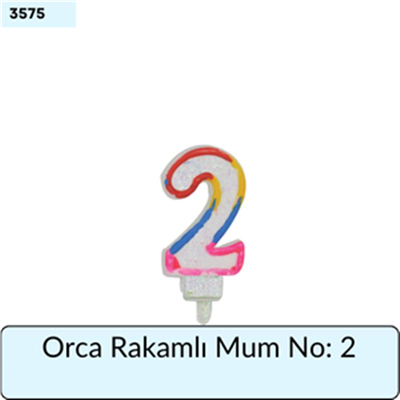 Orca Rakamlı Mum No: 2
