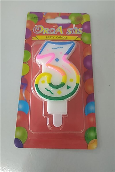Orca Rakamlı Mum No: 3