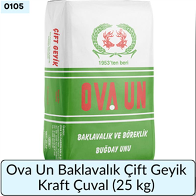 Ova Un Baklavalık Çift Geyik Kraft Çuval  (25 Kg)