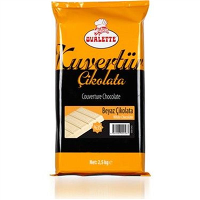 Ovlt. Kuvertür Çikolata Beyaz %35   (2,5 Kg)