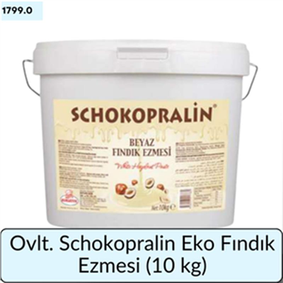 Ovlt. Schokopralin Eko Fındık Ezmesi Beyaz (10 Kg)