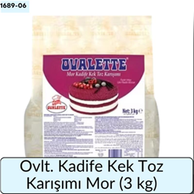 Ovlt. Kadife Kek Toz Karışımı Mor   (3 Kg)