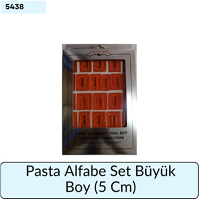 Pasta Alfabe Set Büyük Boy 5 CM