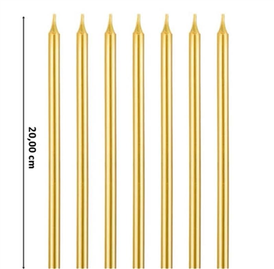 Pasta Mumu Altın 20 Cm   (6 Lı)