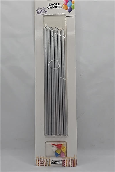Pasta Mumu Gümüş 20 Cm   (6 Lı)