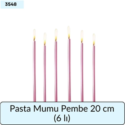 Pasta Mumu Pembe 20 Cm   (6 Lı)