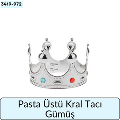 Pasta Üstü Kral Tacı Gümüş