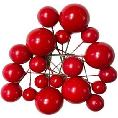 Pasta Üstü Top Süs Kırmızı