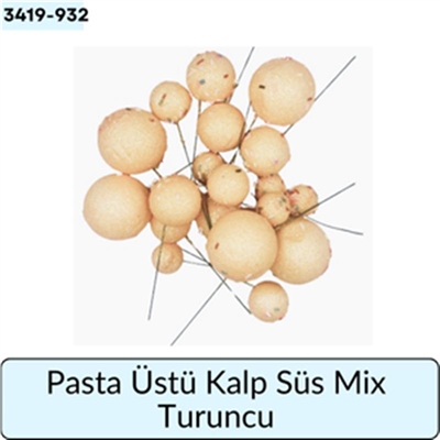 Pasta Üstü Top Süs Mix Turuncu