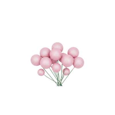 Pasta Üstü Top Süs Simli Açık Pembe